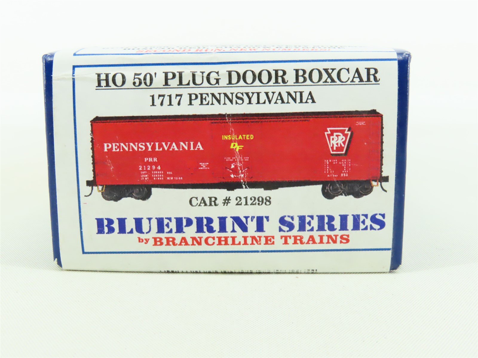 HO Branchline Blueprint Kit #1717 PRR Pennsylvania 50' Plug Door Box Car #21298