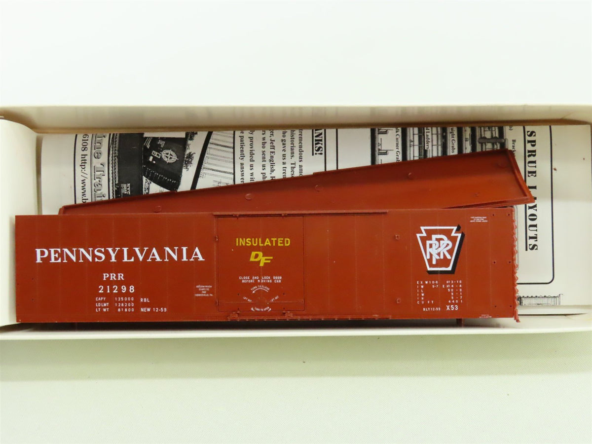 HO Branchline Blueprint Kit #1717 PRR Pennsylvania 50&#39; Plug Door Box Car #21298