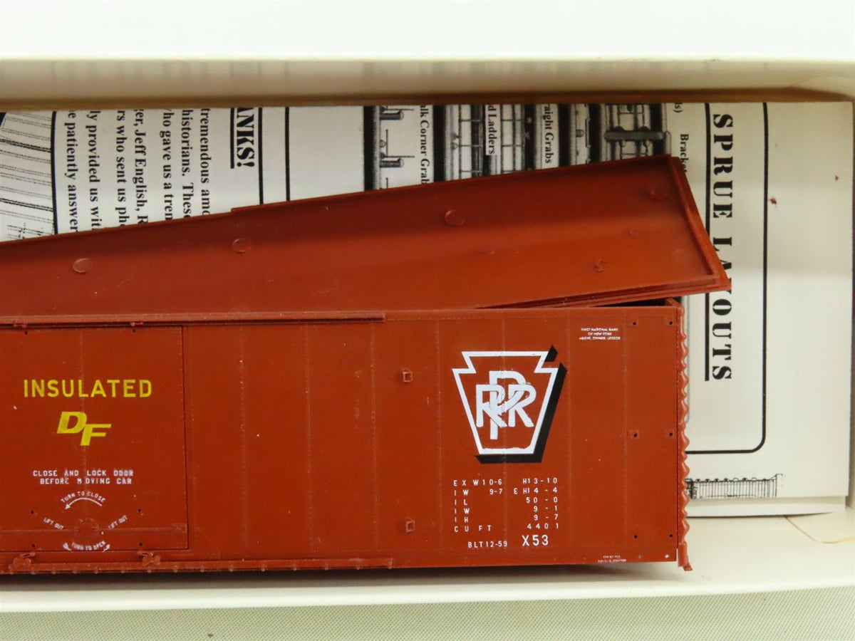 HO Branchline Blueprint Kit #1717 PRR Pennsylvania 50&#39; Plug Door Box Car #21298