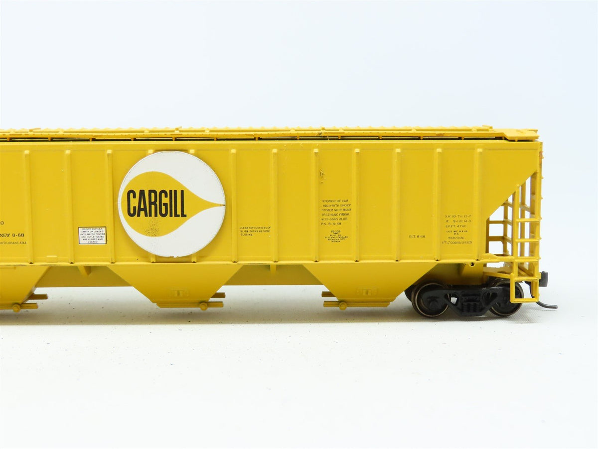 HO Scale Athearn TLDX CARGILL 54&#39; 3-Bay Hopper Car #7241 Upgraded