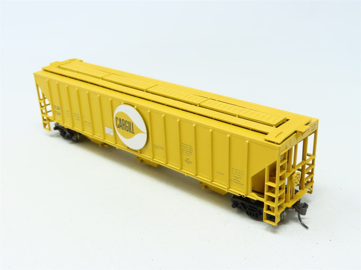 HO Scale Athearn TLDX CARGILL 54&#39; 3-Bay Hopper Car #7241 Upgraded