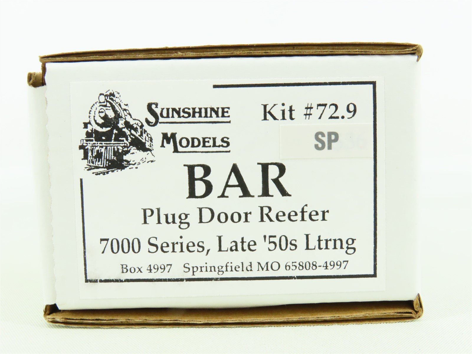HO Sunshine Models Kit #72.9 BAR Bangor & Aroostook Plug Door Reefer w/ Decals