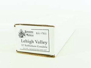 HO Sunshine Models Kit #70.1 LV Lehigh Valley 52' Bethlehem Gondola w/ Decals
