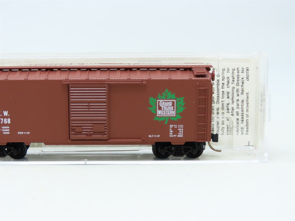 N Scale Micro-Trains MTL 20010 GTW Grand Trunk Western 40&#39; Box Car #516768