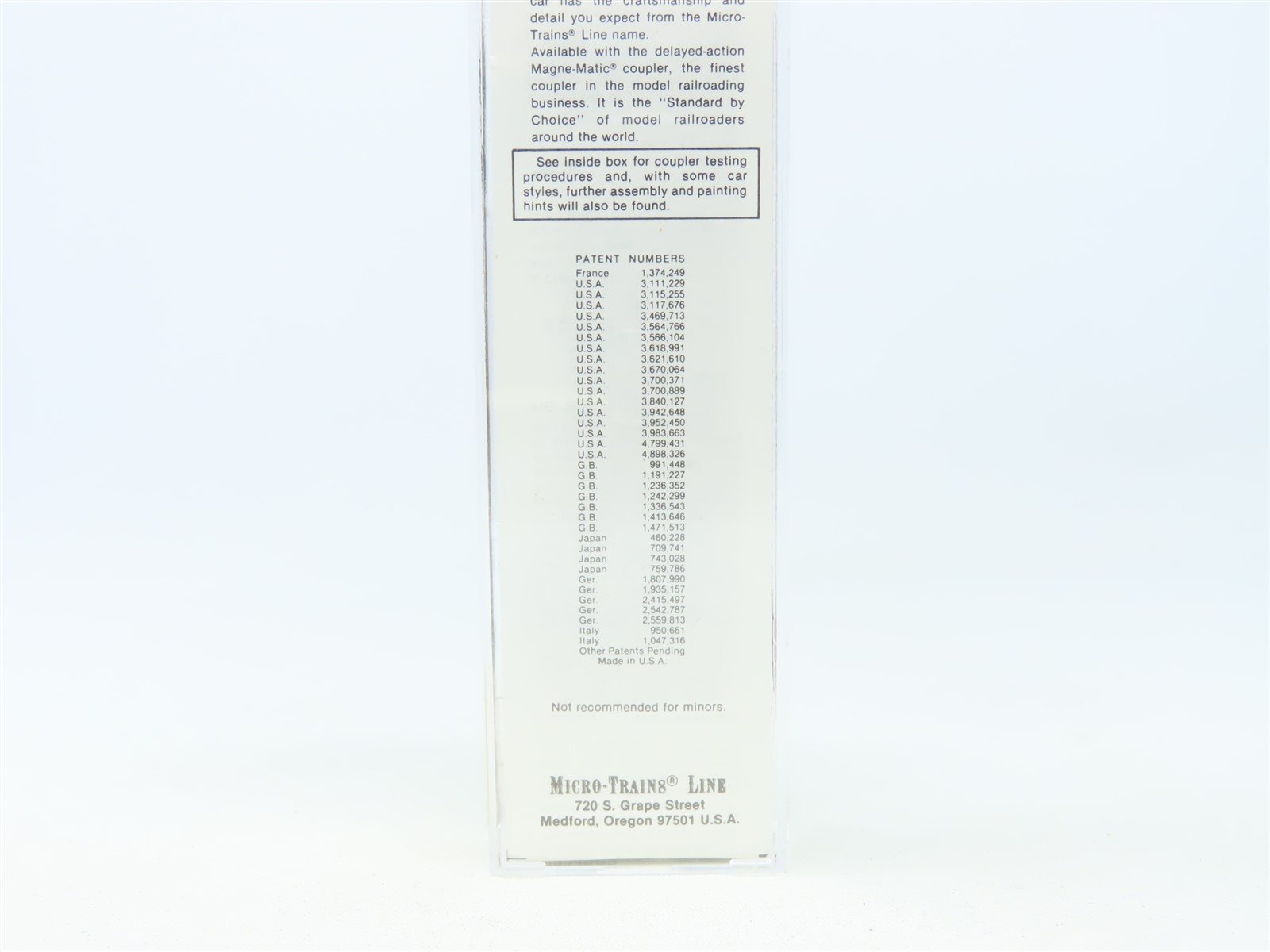 N Scale Micro-Trains MTL 20010 GTW Grand Trunk Western 40' Box Car #516768