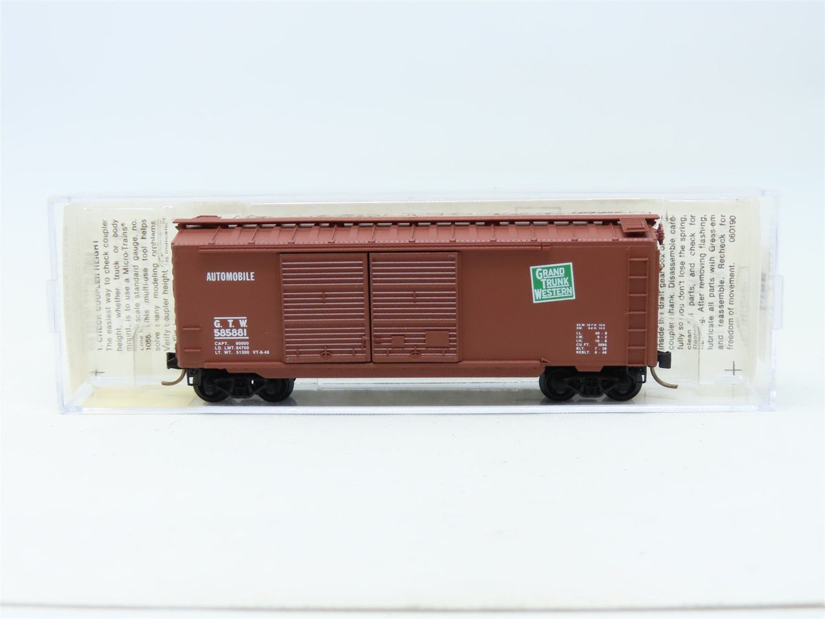 N Scale Micro-Trains MTL 23170 GTW Grand Trunk Western 40&#39; Box Car #585881