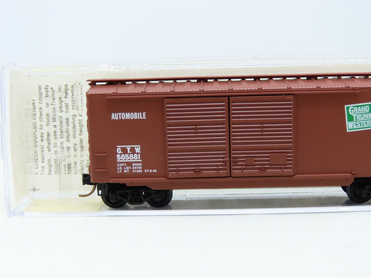 N Scale Micro-Trains MTL 23170 GTW Grand Trunk Western 40&#39; Box Car #585881