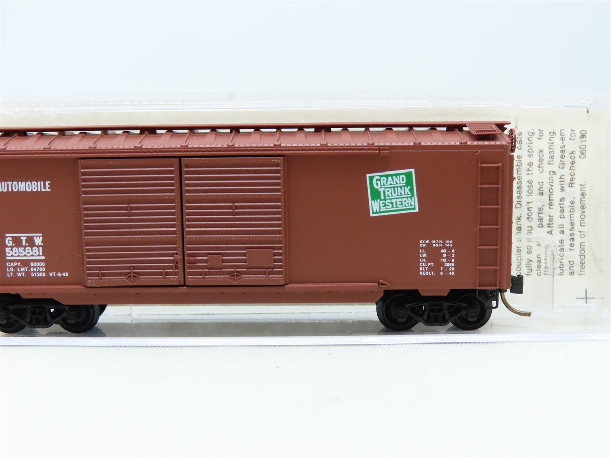 N Scale Micro-Trains MTL 23170 GTW Grand Trunk Western 40&#39; Box Car #585881