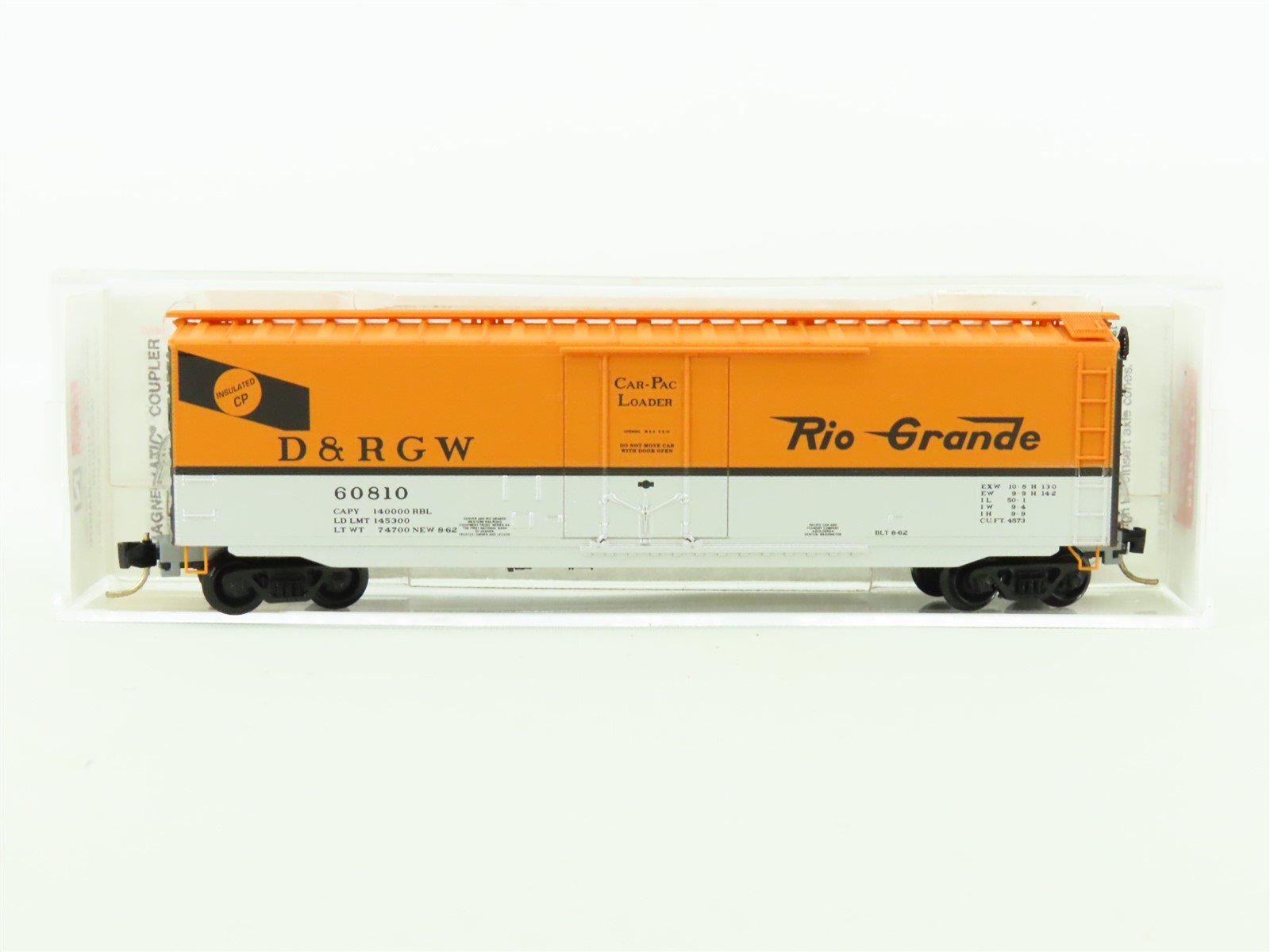 N Scale Micro-Trains MTL #32220 D&RGW Rio Grande 50' Box Car #60810