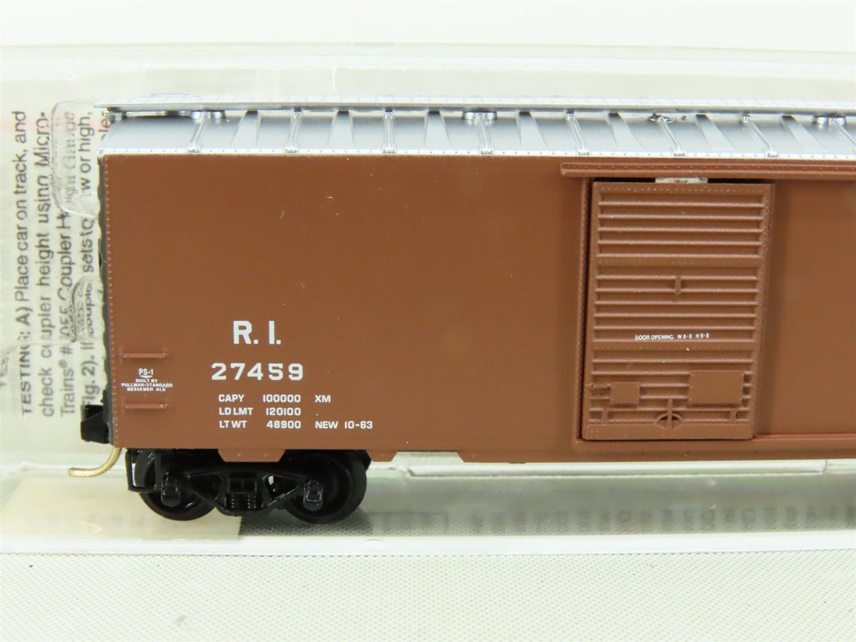N Scale Micro-Trains MTL #20058 RI Rock Island 40&#39; Single Door Box Car #27459