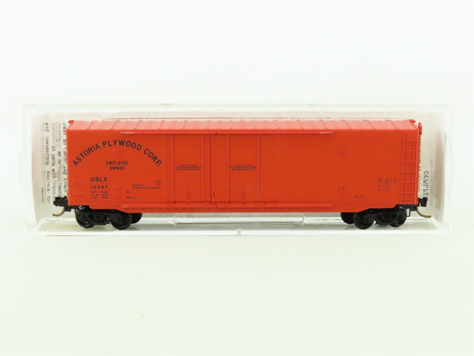 N Micro-Trains MTL #75020 USLX Astoria Plywood 50' Double Door Box Car #10067