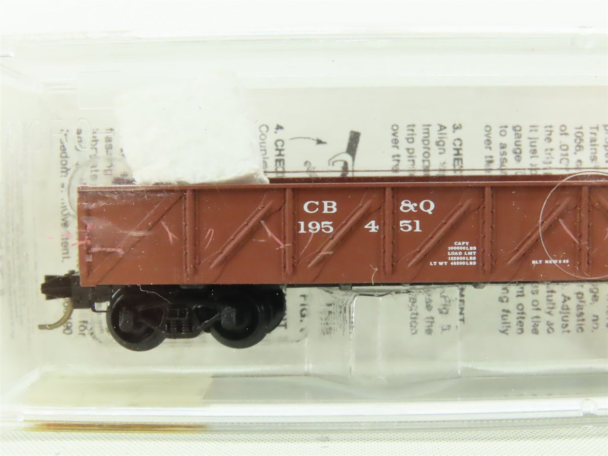 N Scale Micro-Trains MTL #60020 CB&amp;Q Burlington Route 50&#39; Gondola #195451