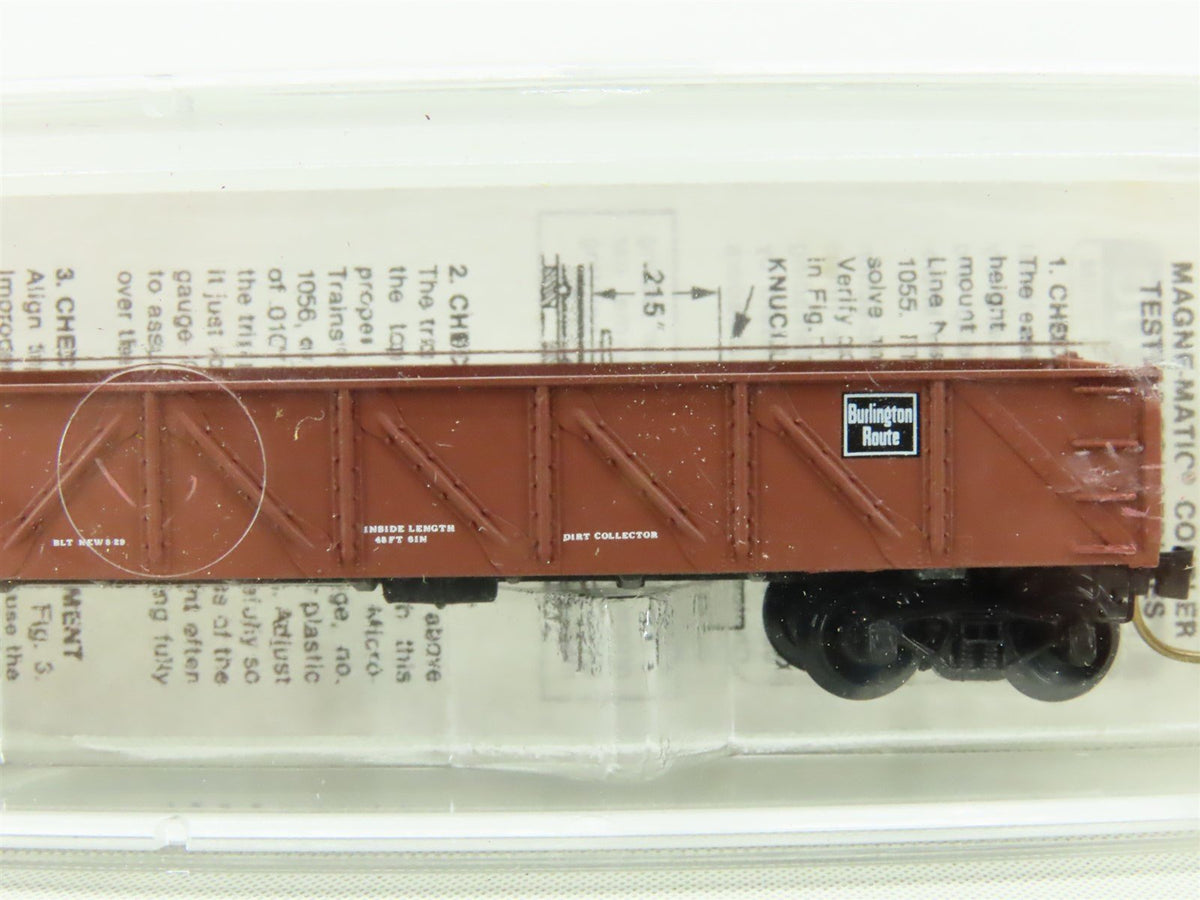 N Scale Micro-Trains MTL #60020 CB&amp;Q Burlington Route 50&#39; Gondola #195451