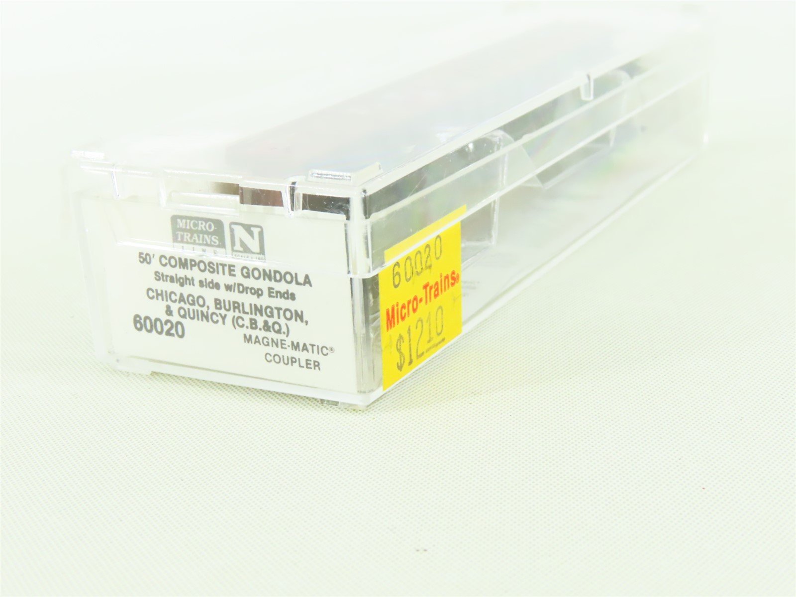 N Scale Micro-Trains MTL #60020 CB&Q Burlington Route 50' Gondola #195451