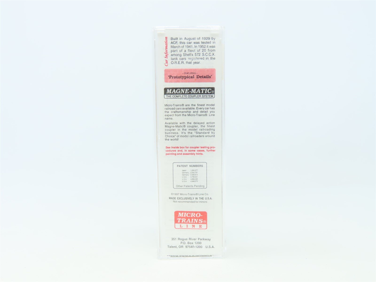 N Scale Micro-Trains MTL 65090 SCCX Shell Oil Company Single Dome Tank Car #1103