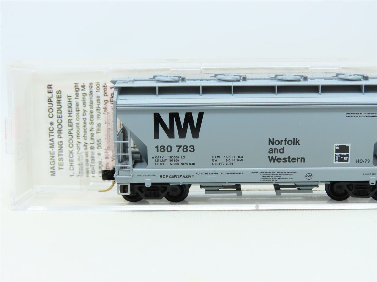 N Scale Micro-Trains MTL 92050 NW Norfolk &amp; Western ACF 2-Bay Hopper #180783