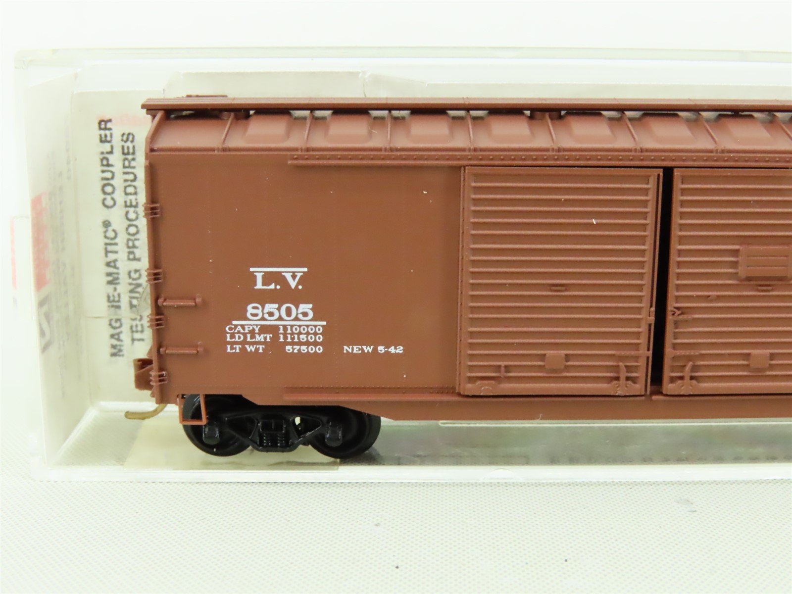 N Scale Micro-Trains MTL #78040 LV Lehigh Valley 50' Automobile Box Car #8505