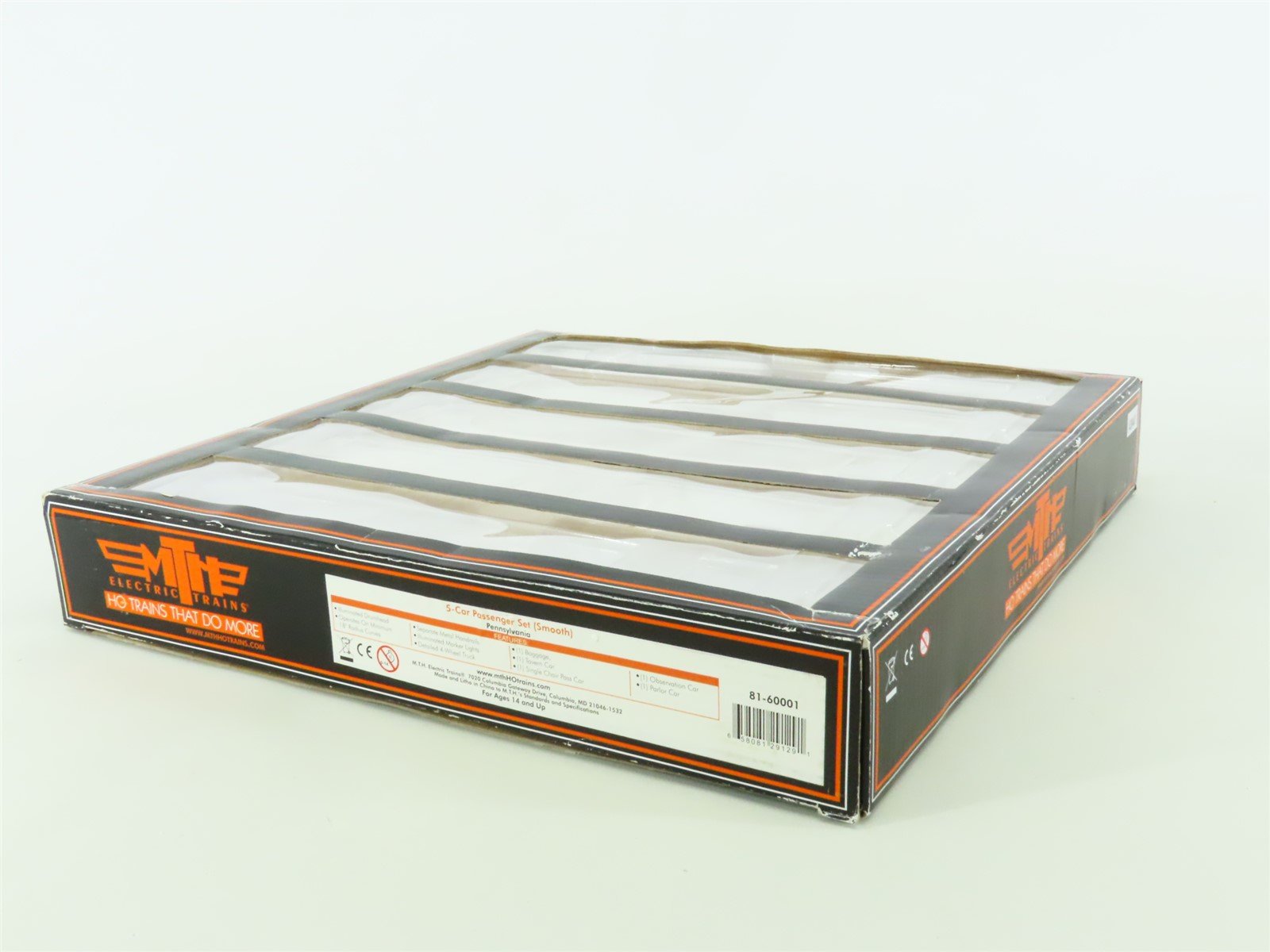 HO Scale MTH 81-6001 PRR Pennsylvania Smooth Side Passenger 5-Car Set