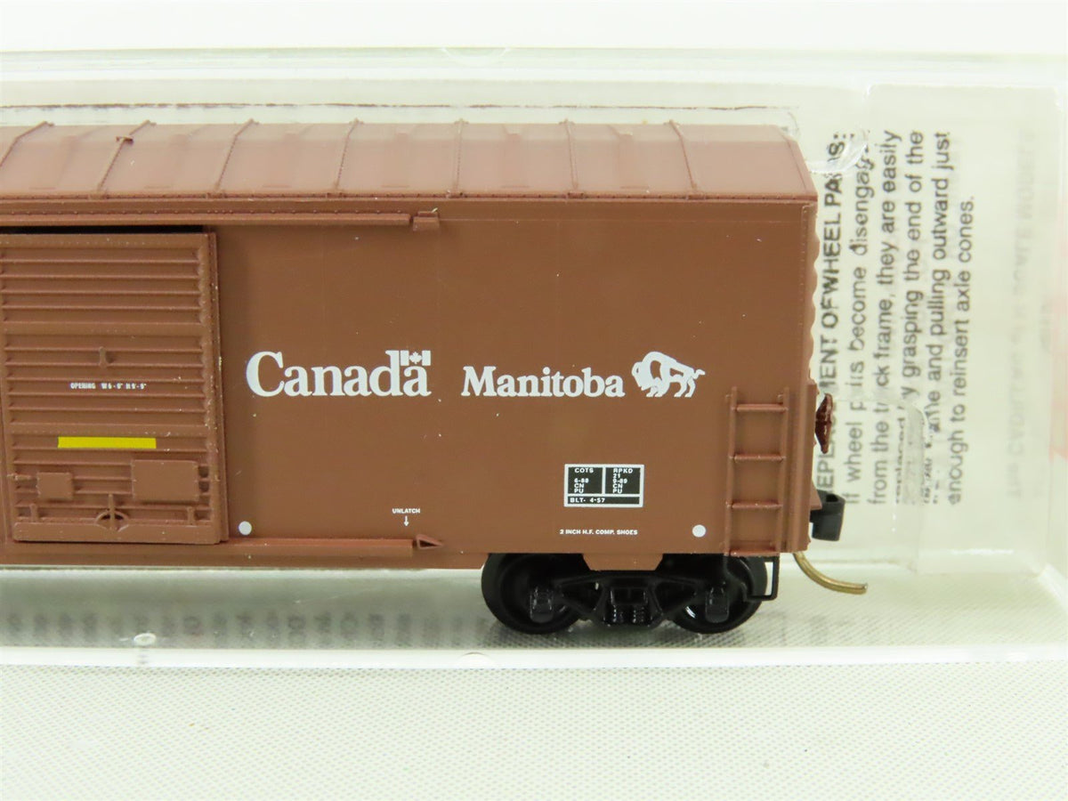 N Micro-Trains MTL #24280 CN Canadian National &quot;Manitoba&quot; 40&#39; Box Car #446214