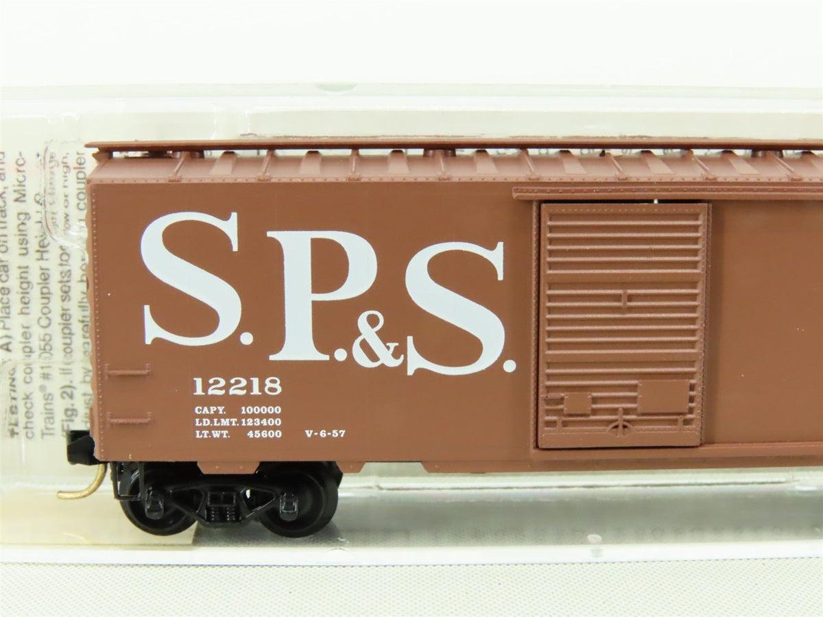 N Micro-Trains MTL #20850 SP&amp;S Spokane Portland &amp; Seattle 40&#39; Box Car #12218