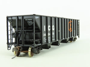 HO Tangent #10852-17 ICG Illinois Central Gulf 4-Bay Hopper #365470 - Custom