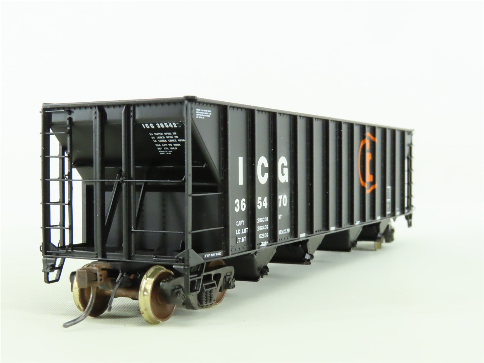 HO Tangent #10852-17 ICG Illinois Central Gulf 4-Bay Hopper #365470 - Custom