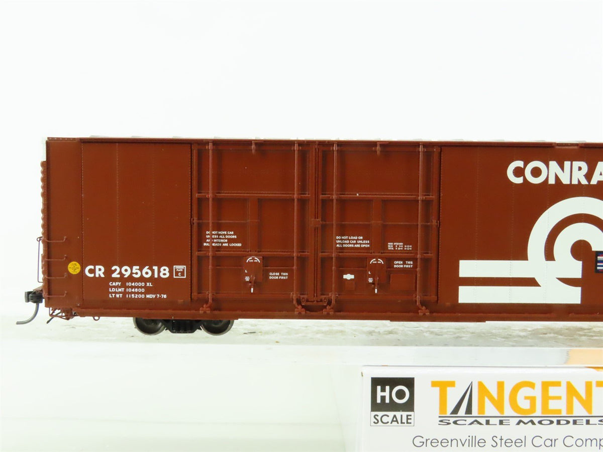 HO Tangent #25516-04 CR Conrail 86&#39; High Cube Quad Plug Door Box Car #295618