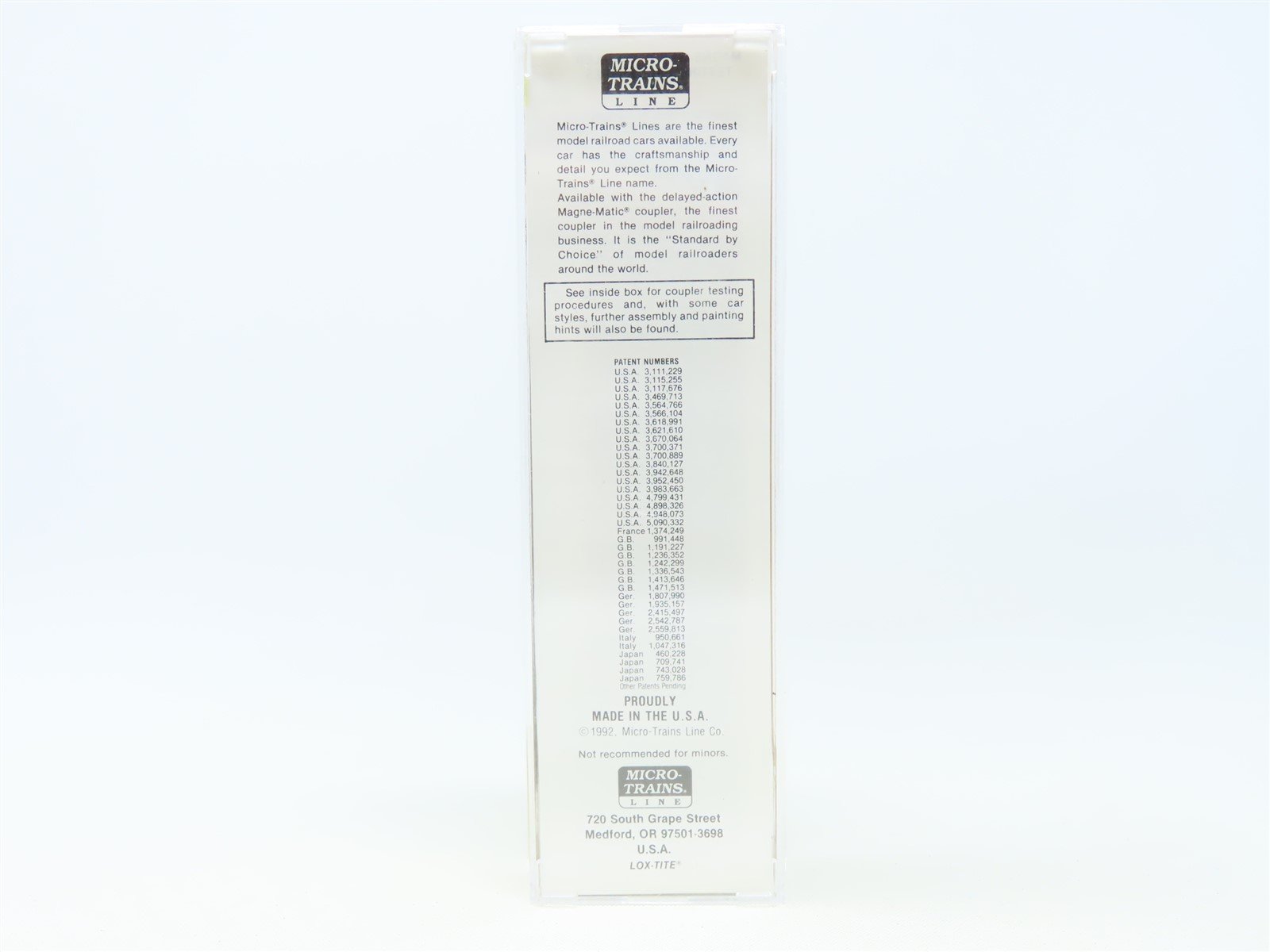 N Scale Micro-Trains MTL 30170 BN Union Railroad Of Oregon 50' Box Car #223665