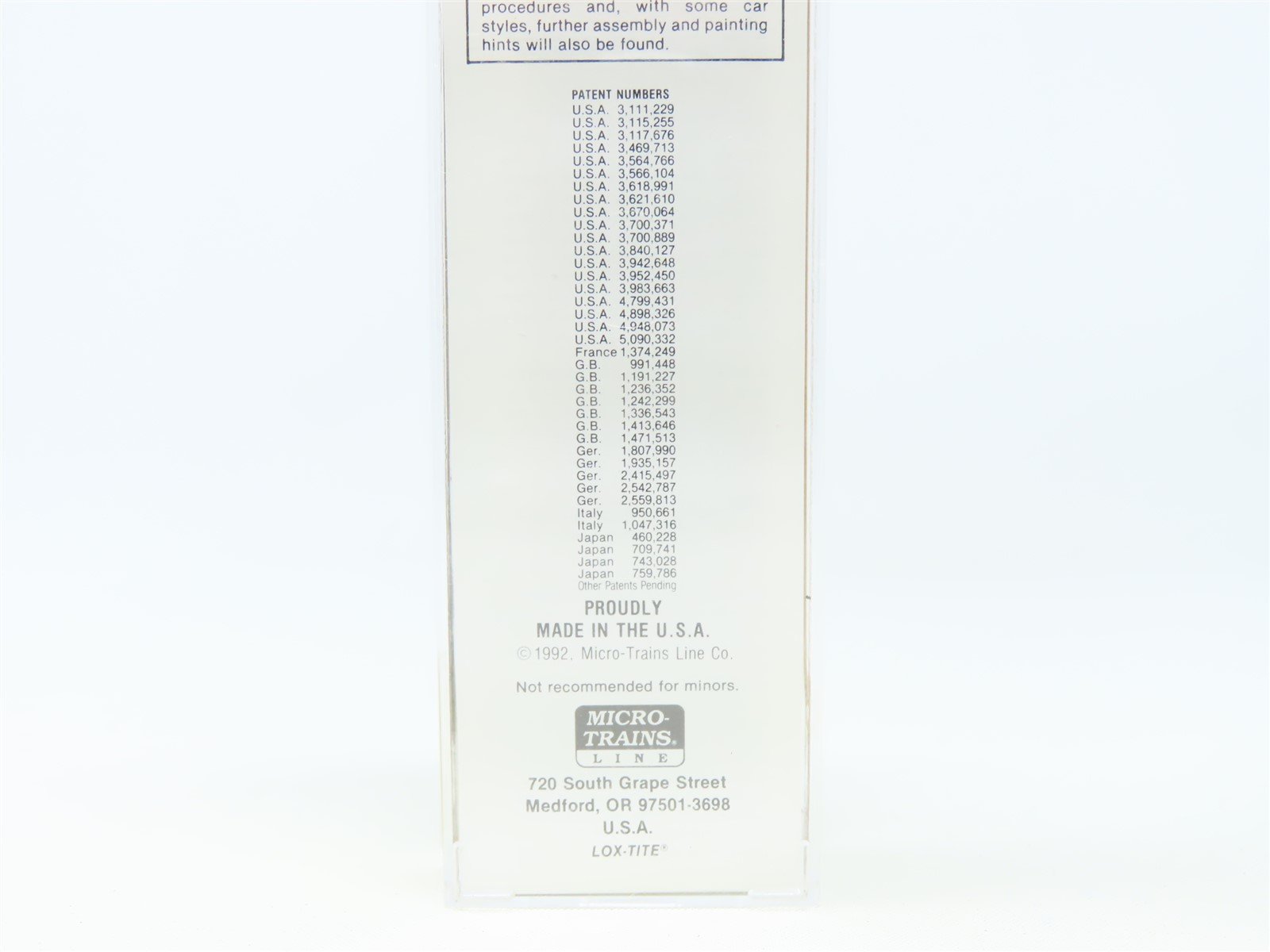 N Scale Micro-Trains MTL 30170 BN Union Railroad Of Oregon 50' Box Car #223665