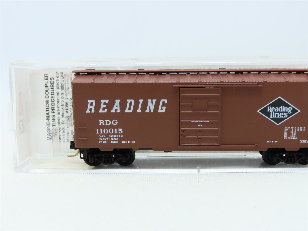 N Scale Micro-Trains MTL 20810 RDG Reading 40&#39; Box Car #110015