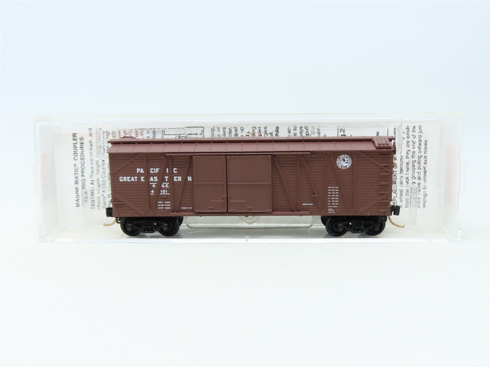 N Scale Micro-Trains MTL 29080 PGE Pacific Great Eastern 40' Box Car #4101