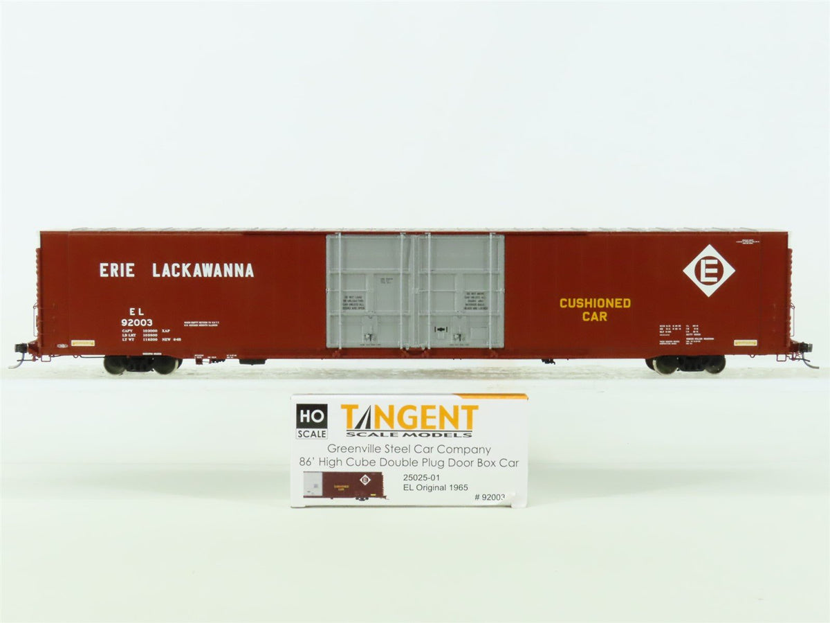 HO Tangent 25025-01 EL Erie Lackawanna 86&#39; High Cube Box Car - Custom Weathered