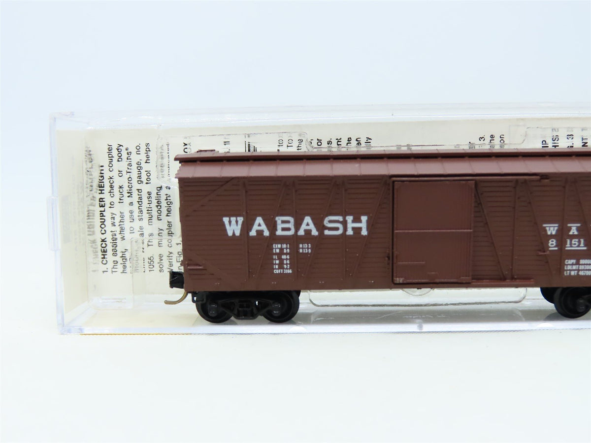 N Scale Micro-Trains MTL 28050 WAB Wabash 40&#39; Outside Braced Box Car #81510