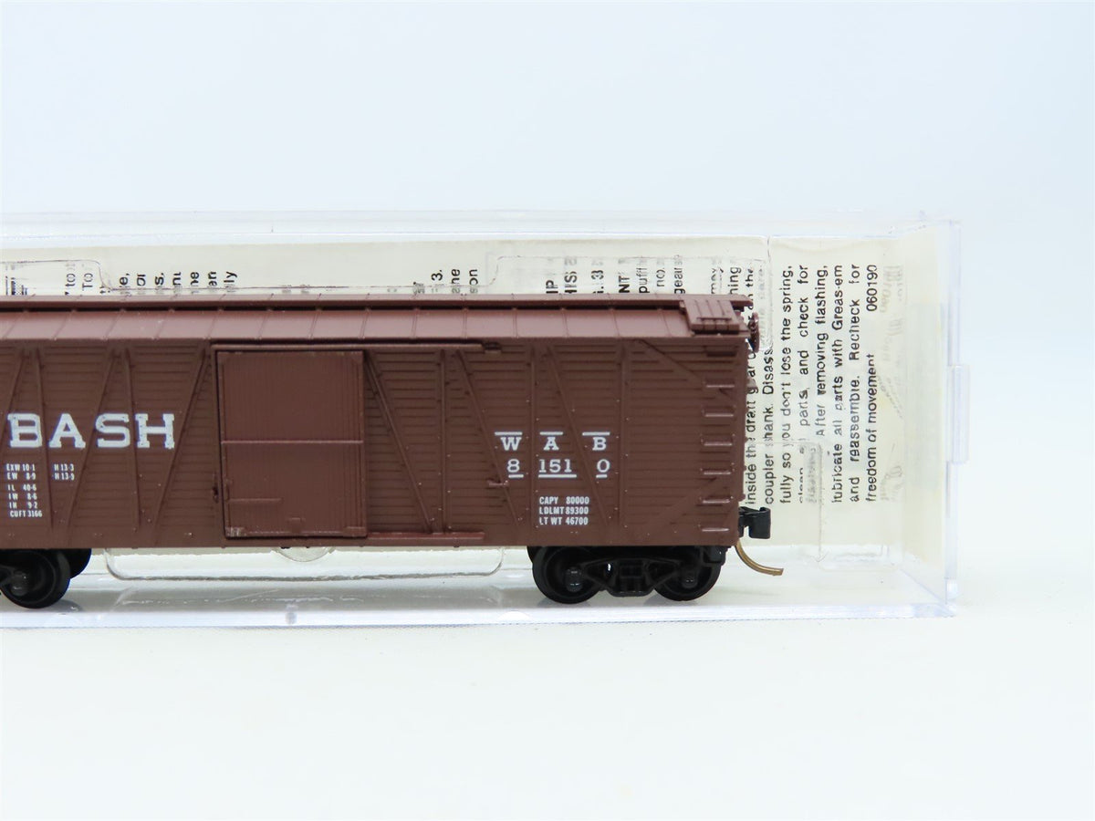 N Scale Micro-Trains MTL 28050 WAB Wabash 40&#39; Outside Braced Box Car #81510