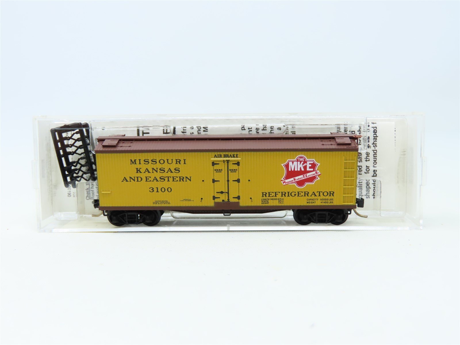 N Scale Micro-Trains MTL 49360 MKE Missouri Kansas & Eastern 40' Reefer #3100