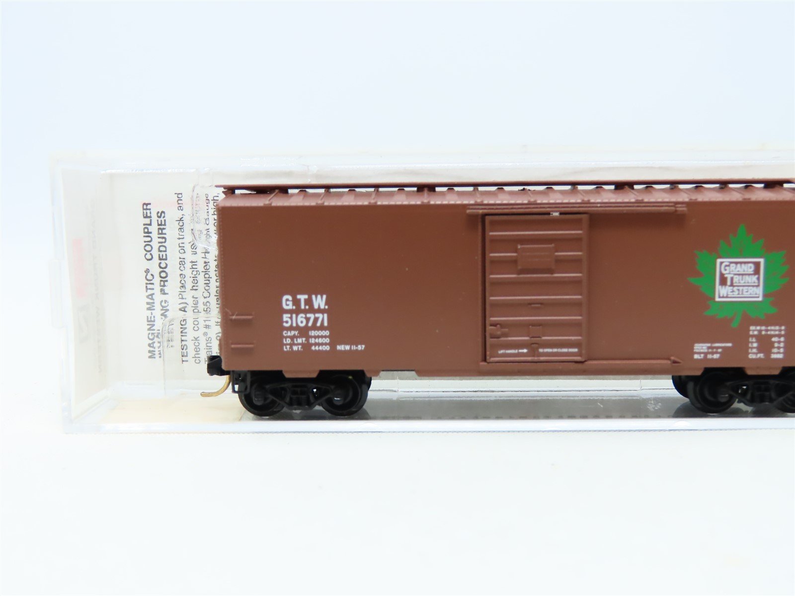 N Scale Micro-Trains MTL 20010 GTW Grand Trunk Western 40' Box Car #516771