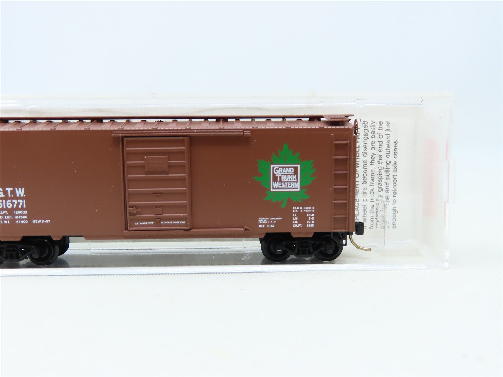 N Scale Micro-Trains MTL 20010 GTW Grand Trunk Western 40' Box Car #516771