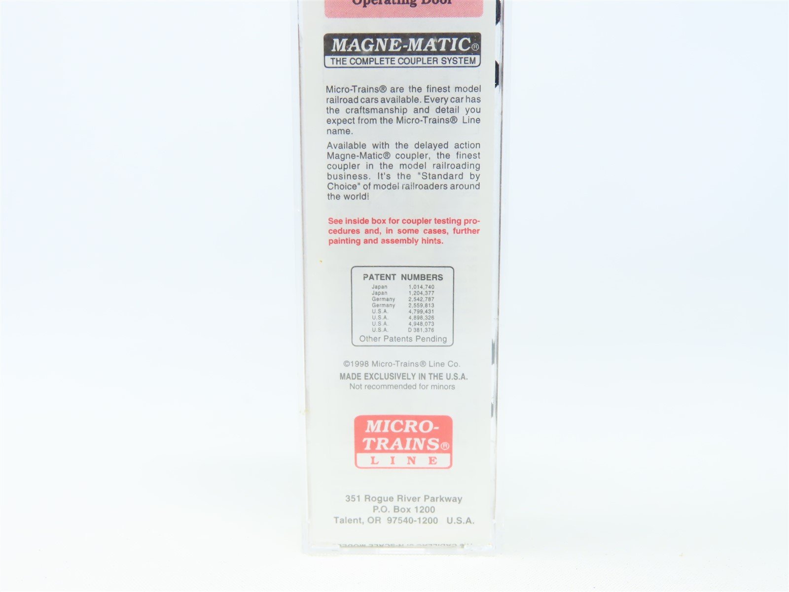 N Scale Micro-Trains MTL 20010 GTW Grand Trunk Western 40' Box Car #516771