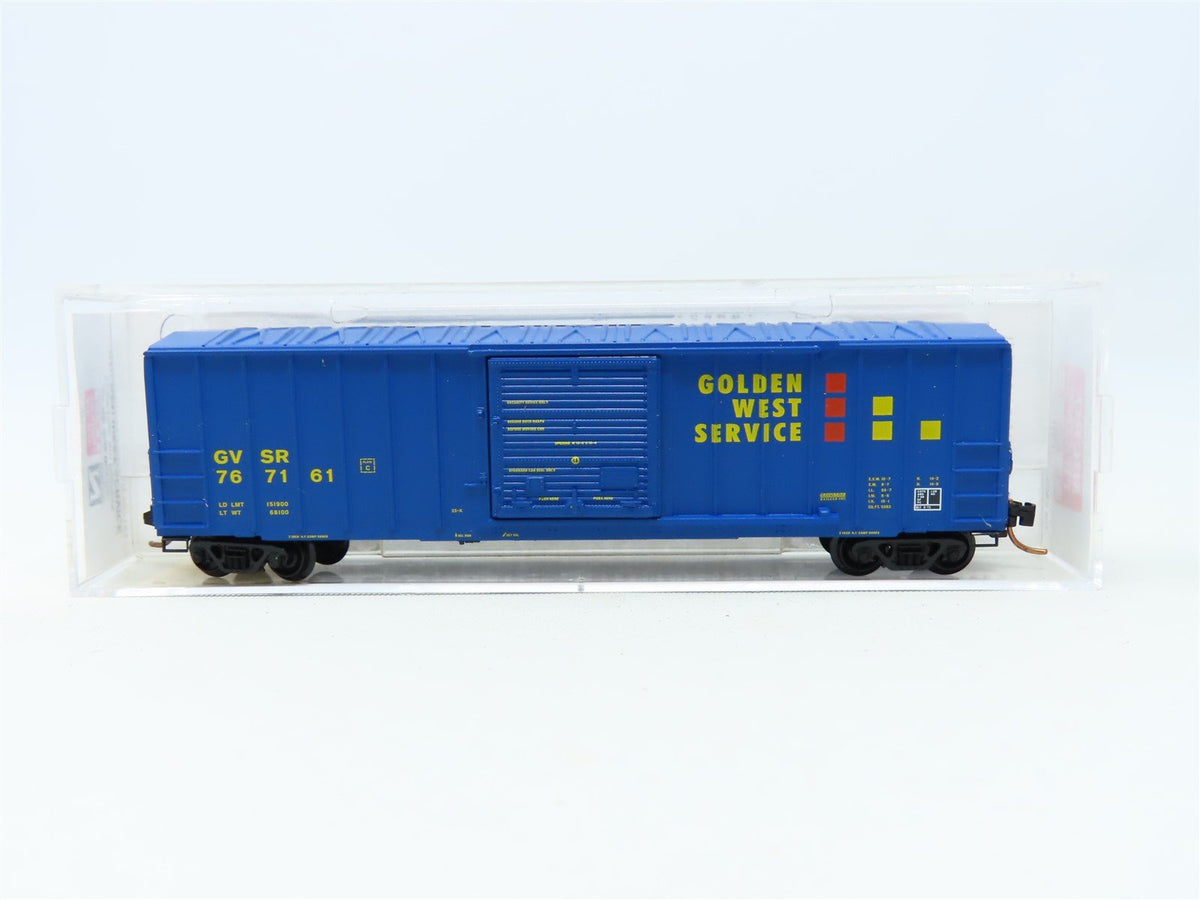 N Micro-Trains MTL 25520 GSVR Golden West Service 50&#39; Rib Side Box Car #767161