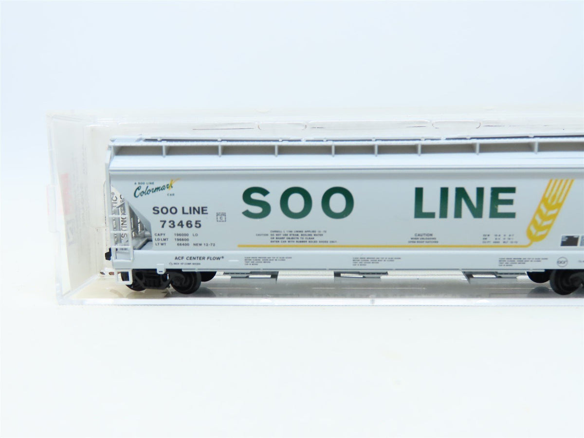 N Scale Micro-Trains MTL 94150 SOO Line 3-Bay Centerflow Covered Hopper #73465