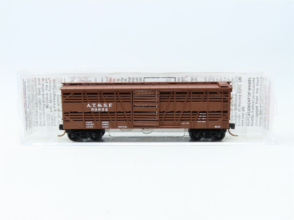 N Scale Micro-Trains MTL 35080 ATSF Santa Fe 40&#39; Despatch Stock Car #50652