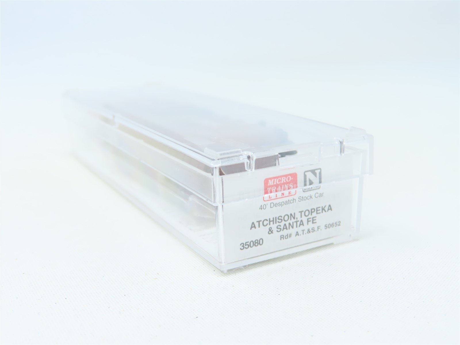 N Scale Micro-Trains MTL 35080 ATSF Santa Fe 40' Despatch Stock Car #50652