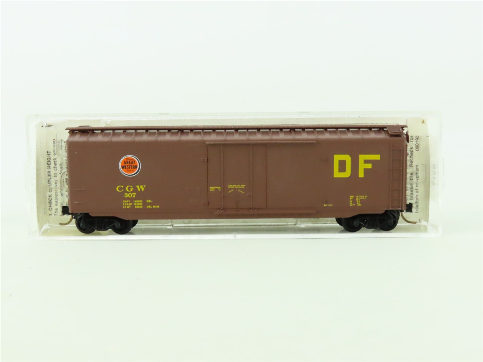 N Scale Micro-Trains MTL #32300 CGW Chicago Great Western 50' Box Car #307