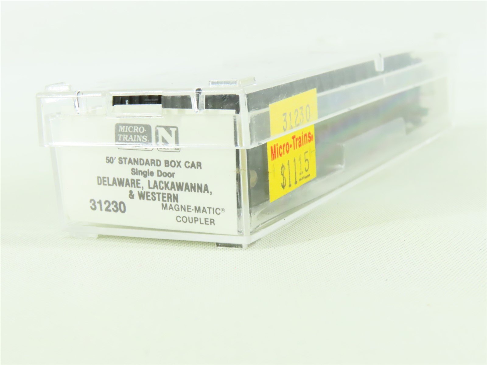 N Scale Micro-Trains MTL #31230 DL&W Phoebe Snow 50' Single Door Box Car #12085