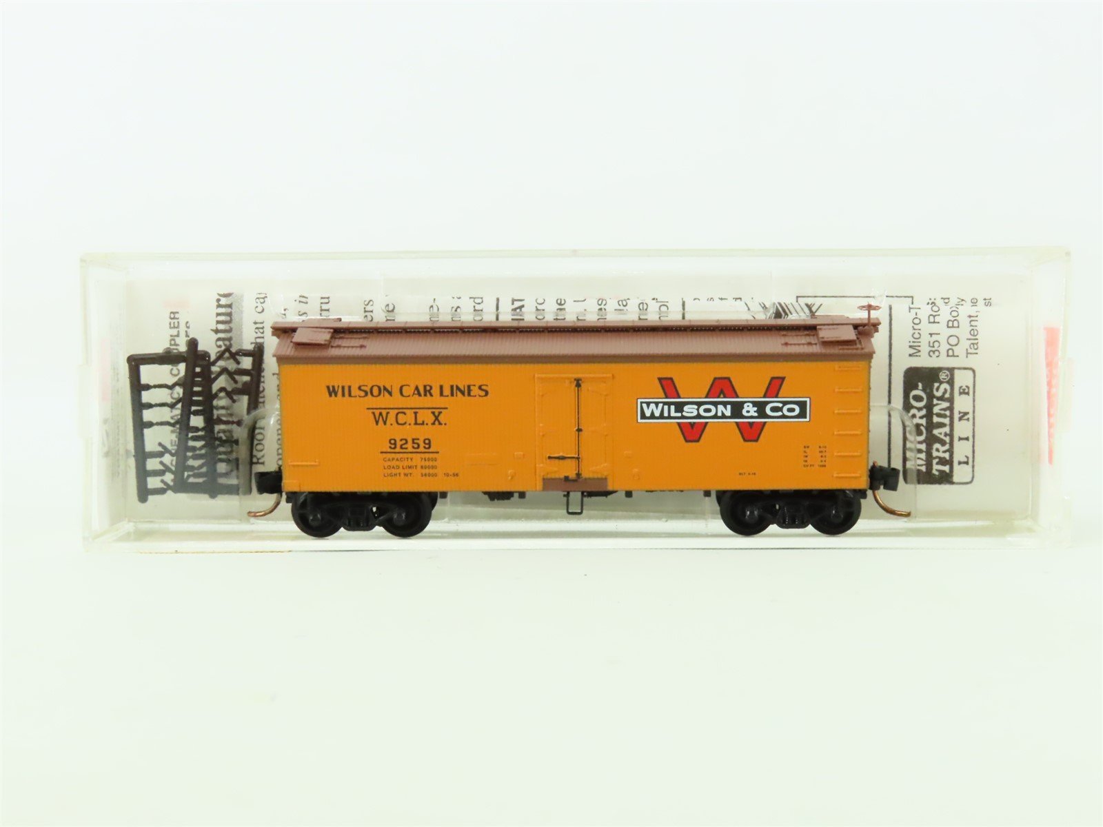 N Scale Micro-Trains MTL #58540 WCLX Wilson & Company 36' Wood Reefer #9259