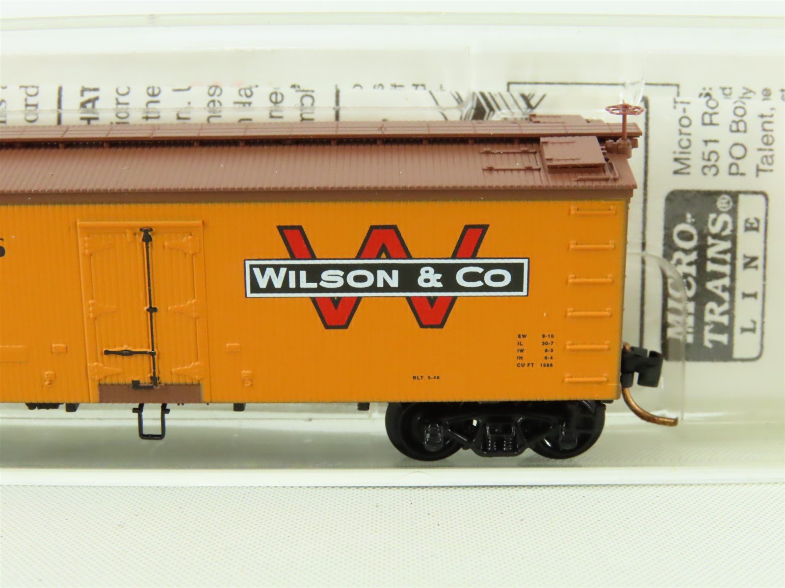 N Scale Micro-Trains MTL #58540 WCLX Wilson & Company 36' Wood Reefer #9259
