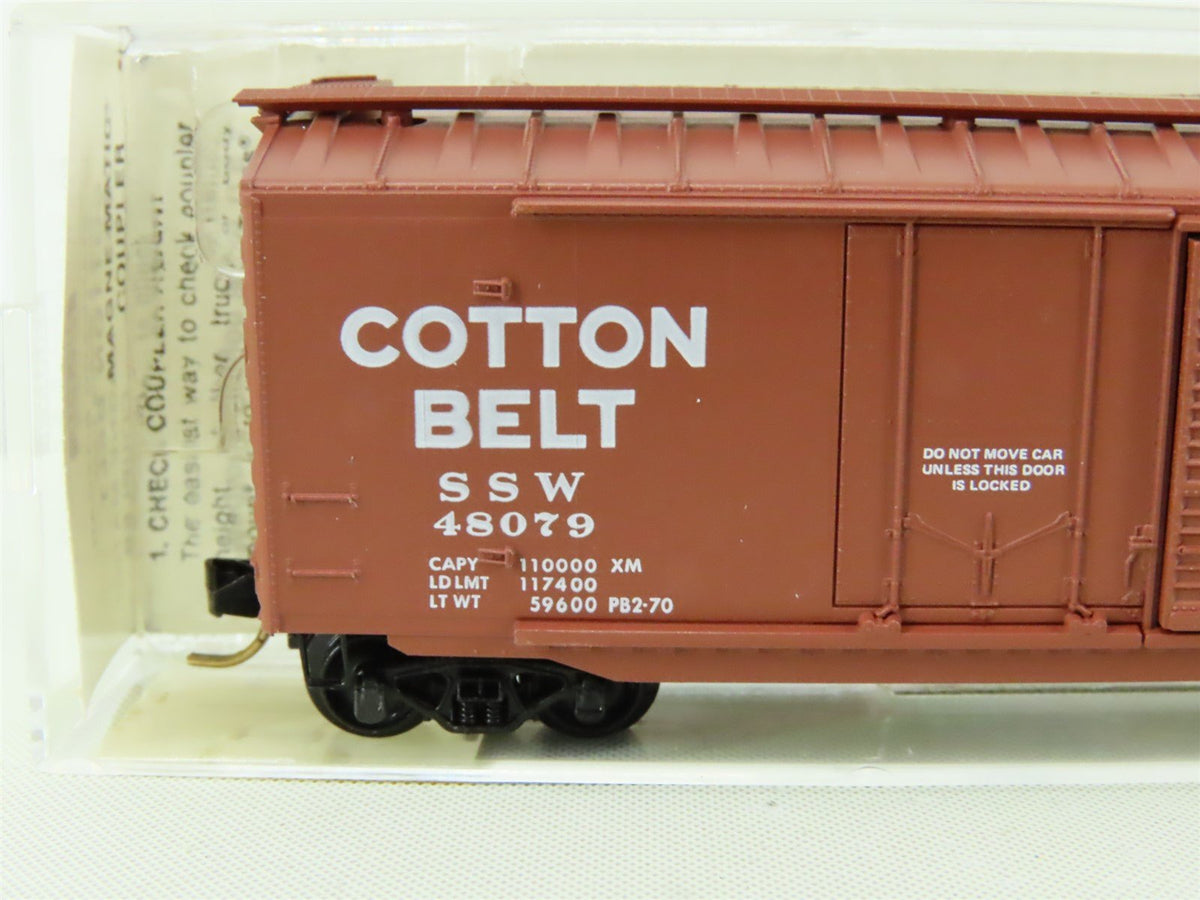 N Scale Micro-Trains MTL #33060 SSW Cotton Belt &quot;Blue Streak&quot; 50&#39; Box Car #48079