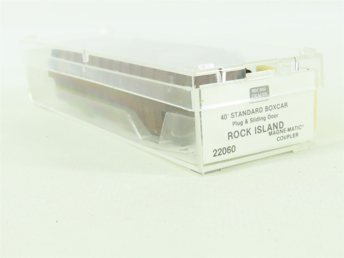 N Micro-Trains MTL #22060 RI Rock Island 40&#39; Plug &amp; Sliding Door Box Car #161495