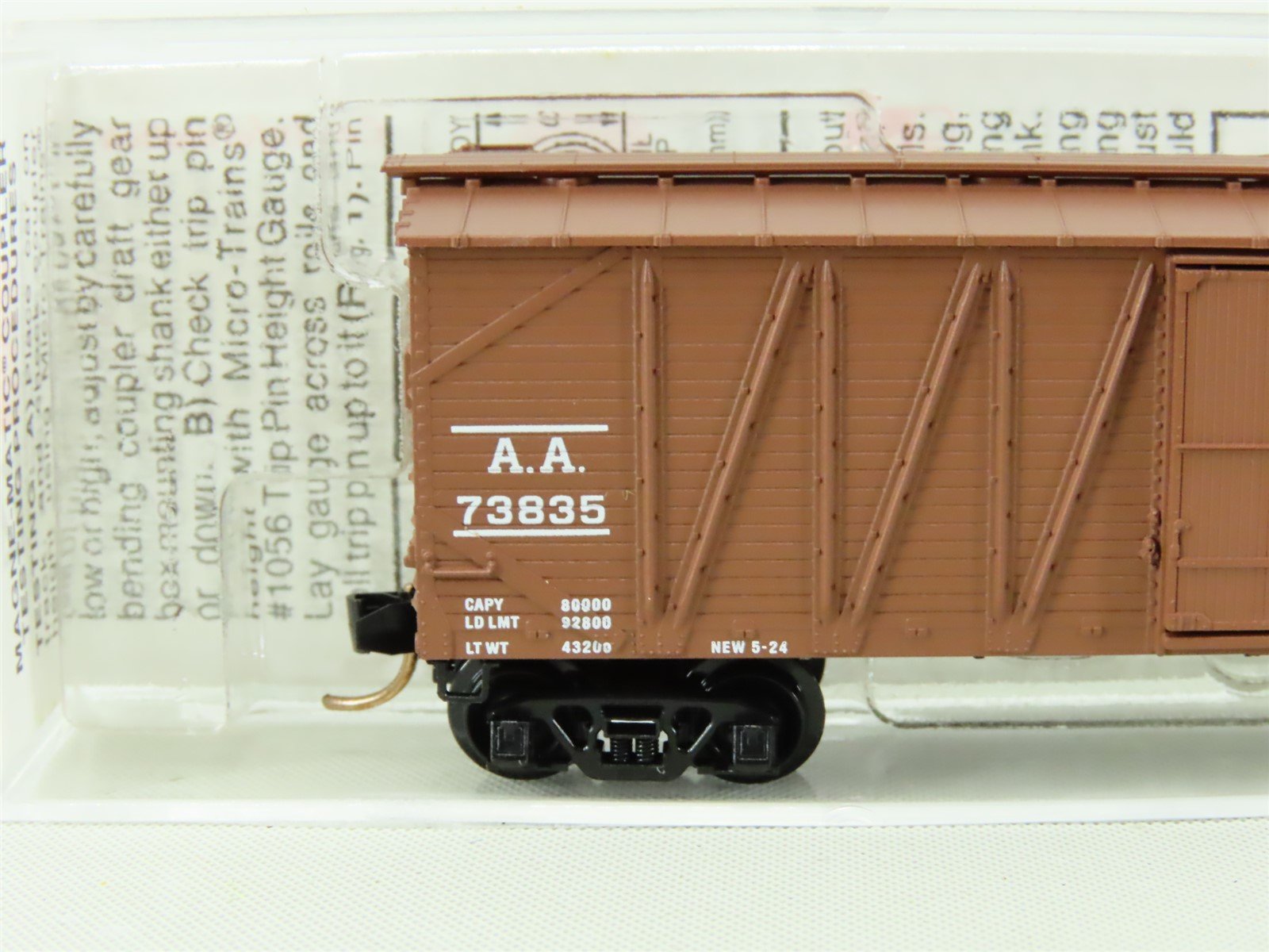 N Scale Micro-Trains MTL #28100 AA Ann Arbor 40' Single Door Box Car #73835