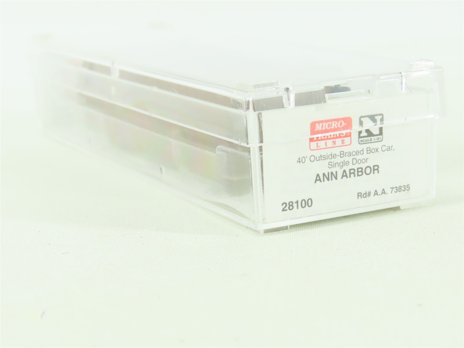 N Scale Micro-Trains MTL #28100 AA Ann Arbor 40' Single Door Box Car #73835